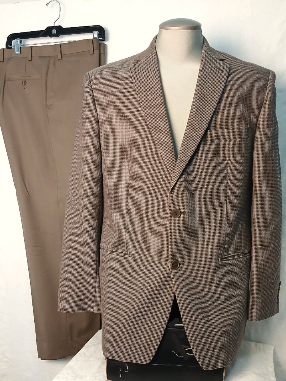 Taupe/Light Brown Coordinating Suit (Calvin Klein/Ralph Lauren)